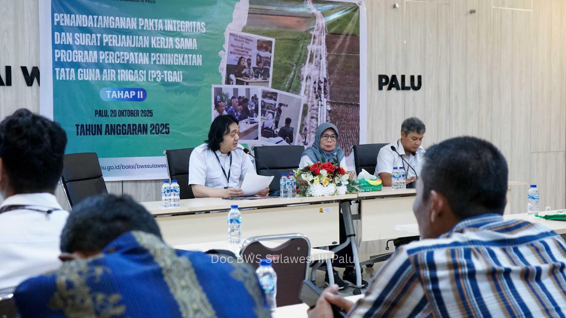 Penandatanganan Pakta Integritas Program P3-TGAI Tahap II Komitmen Wujudkan Tata Kelola Irigasi yang Transparan dan Akuntabel