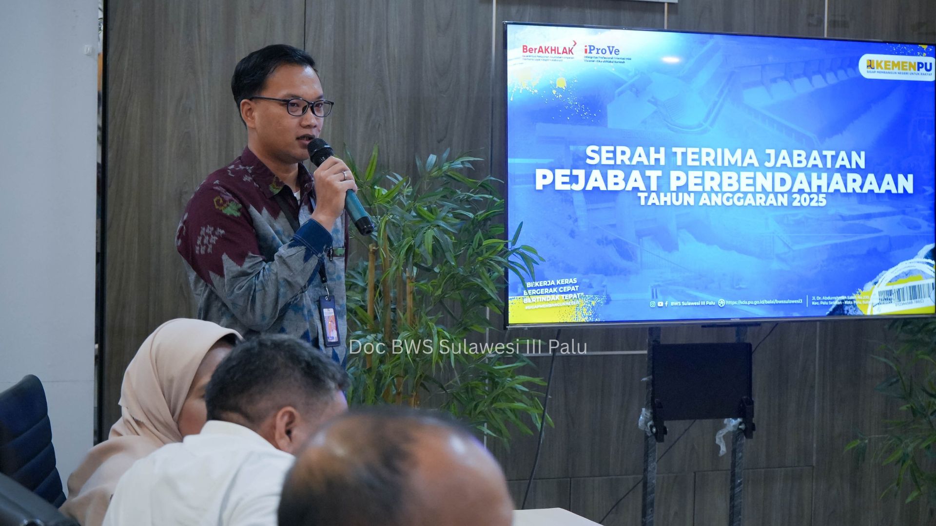 Serah Terima Jabatan Perbendaharaan di Lingkup BWS Sulawesi III Palu