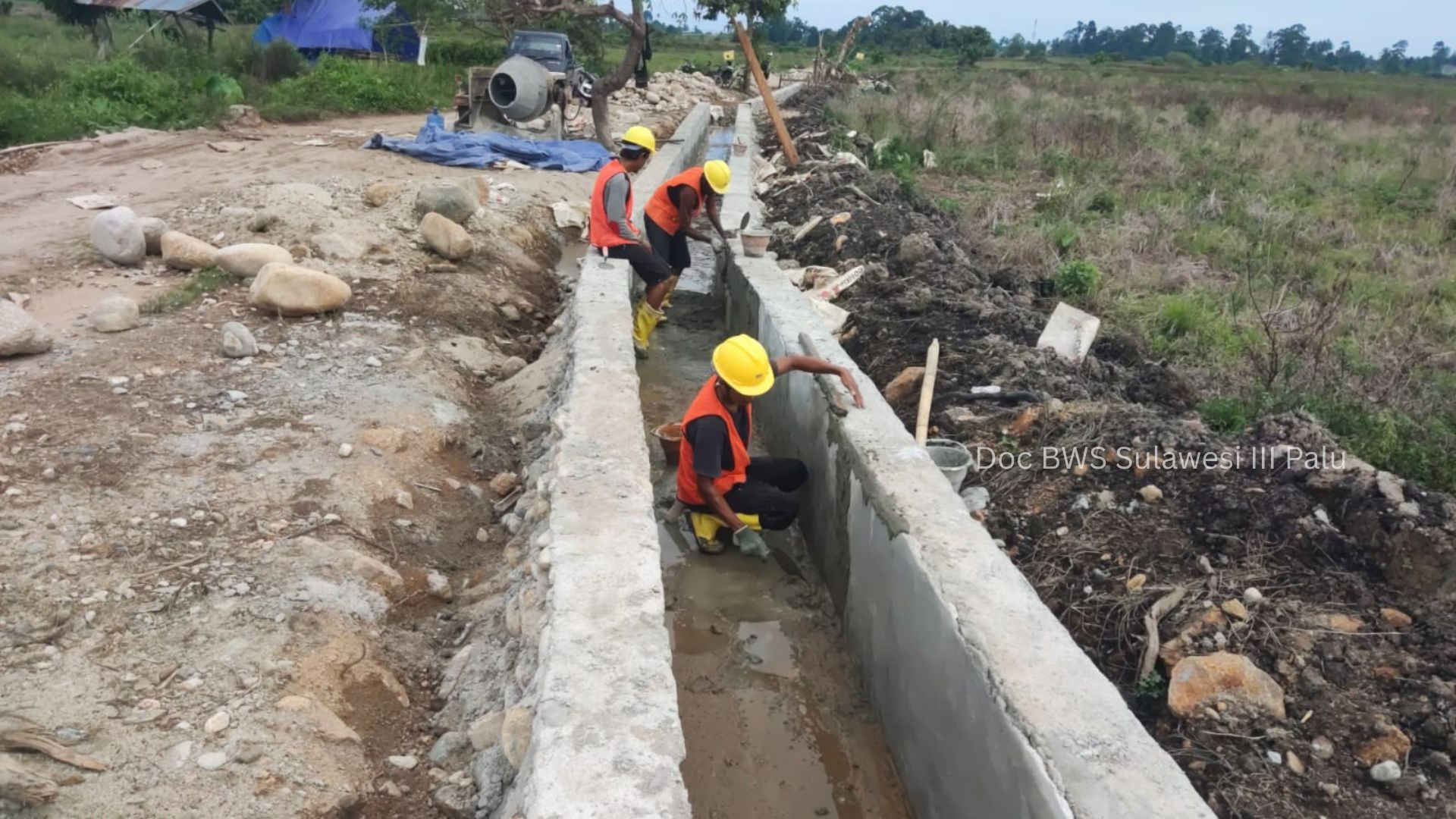 Saluran Irigasi Sekunder di Kawasan Ogowele-Ogogasang, Kecamatan Dondo, Kabupaten Toli-Toli Tingkatkan Produksi Pertanian Dukung Swasembada Pangan