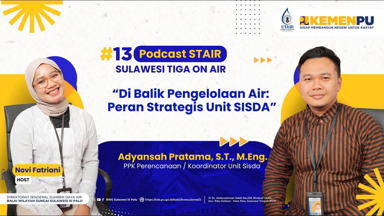 PODCAST STAIR #13 : Di Balik Pengelolaan Air: Peran Strategis Unit SISDA
